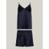 Dámska pyžamová súprava v darčekovom balení GIFT PYJ CAMI SET & SLIPPERS UW0UW04855 DW5 tm. modrá - Tommy Hilfiger