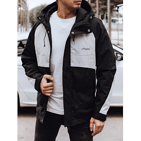 Pánska prechodná bunda TX4916 čierno-sivá – FashionStreet