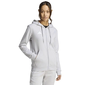 Dámska mikina adidas Entrada 26 s kapucňou na celý zips šedá KF5936 Dámska mikina adidas Entrada 26 s kapucňou na celý zips šedá KF5936