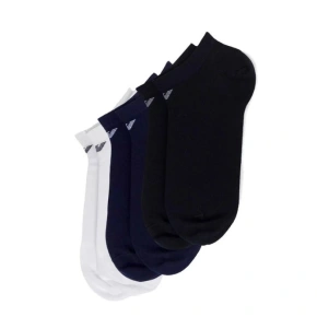 Emporio Armani Ponožky Calza Cotton Comfortable 3-Pack Navy Blue Black White Emporio Armani Ponožky Calza Cotton Comfortable 3-Pack Navy Blue Black White