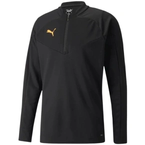 Pánska tréningová ľahká mikina na 1/4 zips 657950 45 Black - Puma