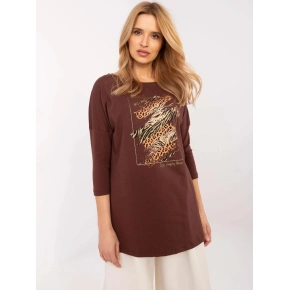 Dámska blúzka CLM BZ 0052.37 Brown - Calimera