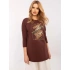 Dámska blúzka CLM BZ 0052.37 Brown - Calimera