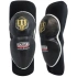 Športové neoprénové chrániče kolien OK-N čierne s bielou a zlatou - MASTERS