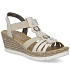 Dámske sandále espadrille pohodlné béžové Rieker 619B2-60