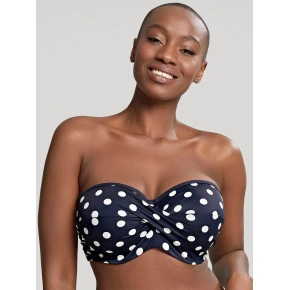 Dámske plavky Anya Riva Spot Bandeau Navy/Vanilla Top SW1453 - Panache