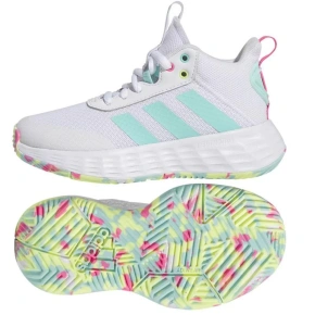 Junior Basketbalová obuv / tenisky Ownthegame 2.0 Jr IF2696 Biela mix - Adidas