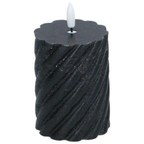 DEKORAČNÁ SVIEČKA 75x100MM LED VOSK ČIERNA