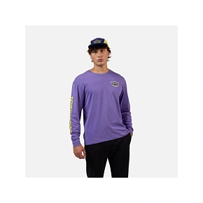 Unisexové tričko ROSSIGNOL SUPER LS TEE, fialové