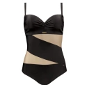 Dámske jednodielne plavky Gold 6 S8030CH2-19 black - Self