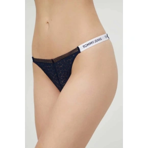 Dámske tangá HIGH LEG THONG UW0UW05160 C1G tm. modrá - Tommy Hilfiger