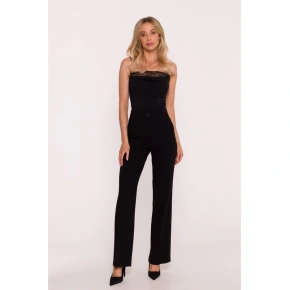 Nohavice s lakom S418 čierne - Stylove