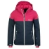 Trollkids Dievčenská bunda s kapucňou Hallingdal Navy blue/pink (223-114)