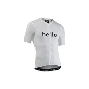 Cyklistické tričko NORTHWAVE Blade Hello Goodbye Jersey S/s, biele Cyklistické tričko NORTHWAVE Blade Hello Goodbye Jersey S/s, biele