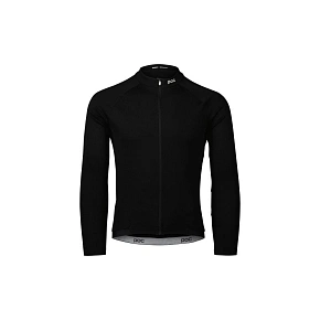 Cyklistická mikina POC M's Thermal Lite LS Jersey, čierna