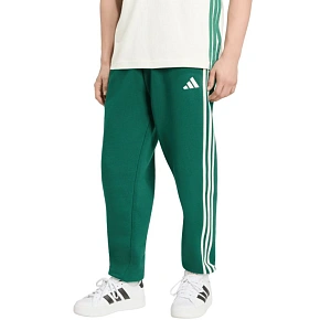 Pánske nohavice adidas Essentials 3-Stripes Fleece Tapered Cuffed zelené KY4129 Pánske nohavice adidas Essentials 3-Stripes Fleece Tapered Cuffed zelené KY4129