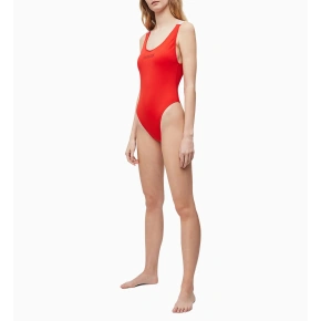 Jednodielne plavky KW0KW00825-XA7 červená - Calvin Klein