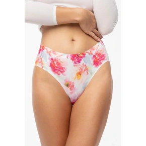 Klasické bielo-červené nohavičky Peony Simple - Julimex