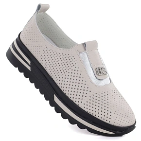 Dámske kožené čižmy LR61-7092 beige - S.Barski