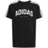 Detské tričko adidas Codes Collegiate Graphic Tee, čierne, JL6139