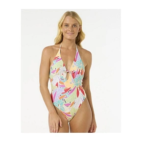 Jednodielne plavky RIP CURL Cala Vadella Cheeky One Piece, tyrkysové Jednodielne plavky RIP CURL Cala Vadella Cheeky One Piece, tyrkysové