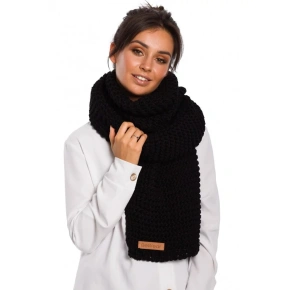 Dlhý zimný šál BK041 čierny - BeWear