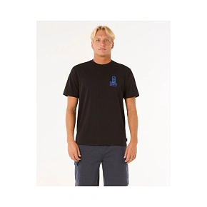 Tričko RIP CURL Vaporcool Search Stack Tee, čierne Tričko RIP CURL Vaporcool Search Stack Tee, čierne