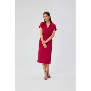 Košeľové šaty S363 slivka - Stylove
