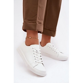 Dámske kožené tenisky 79536 white - Vinceza