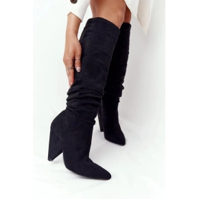Dámske čižmy W37355-190214 black - Step in style