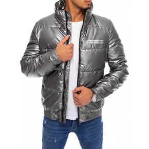 Pánska zimná bunda TX3860 Dark grey silver - Dstreet