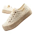 Lee Cooper Dámske šnurovacie športové topánky Beige Dámske tenisky na platforme