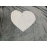 Semišová deka so srdcom sivá - Noidinotte