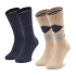 Ponožky 2pack M 100001495 050 béžovo-modré - Tommy Hilfiger