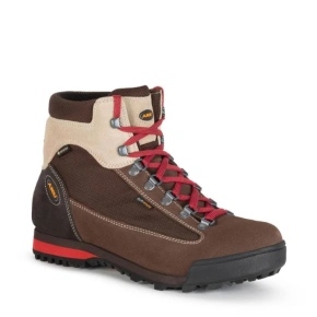 Aku Slope Gore-tex pánska kožená členková treková športová obuv hnedá