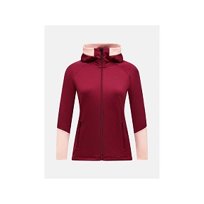 Dámska mikina s kapucňou Peak Performance Rider Essentials Zip Hood – vertical zenith/peach fuzz, veľkosť: M Dámska mikina s kapucňou Peak Performance Rider Essentials Zip Hood – vertical zenith/peach fuzz, veľkosť: M