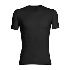 Icebreaker 103661001 Tričko s výstrihom pri krku, krátke rukávy, Lycra, merino vlna, nylon