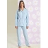 Dámske pyžamo 250016 Svetlomodrá vzor - Muydemi