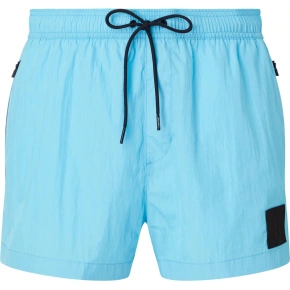 Pánske plavky Short Drawstring Swim Short CK Nylon KM0KM00868CU8 modrá - Calvin Klein