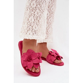 Dámske ploché nazúvacie topánky J502-5 Elzoria fuchsiová - Sweet Shoes