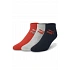 Pánske ponožky Puma, 3 kusy v balení, bavlna, šedá/červená/tmavomodrá