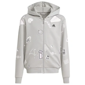 Adidas Biuv Zip Hoodie Jr IS3755 Mikina s kapucňou