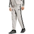 Pánske nohavice adidas Essentials 3-Stripes Fleece Tapered Cuffed, sivé, KY4127
