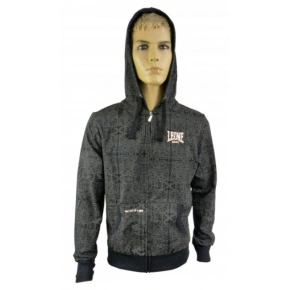 LEONE pánska mikina LSM905/S16 čierna XXL