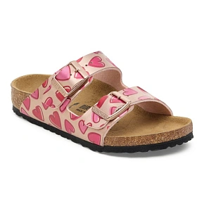 Birkenstock ARIZONA KIDS BS 1030434 ELECTRIC METALLIC COPPER HEARTS žabky (štandardná šírka)