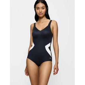 Dámske jednodielne plavky Summer Allure OP Black/White - Triumph