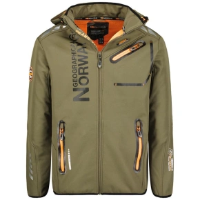 Geographical Norway Softshellová bunda Royaute DB 068 M WY1996H/GN-Kaki / Orange pánska
