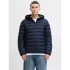 Jack&Jones pánska páperová bunda JJEBRADLEY LIGHT PUFFER HOOD NOOS 12280970 SKY CAPTAIN