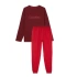 Pánsky pyžamový set NM1592E 6NJ bordo/červená - Calvin Klein