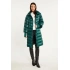 Dámsky páperový kabát s prešívaním Bottle 230-009 Dark Green - Monnari